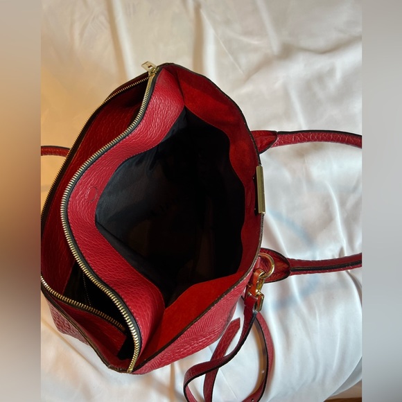 Burberry Medium Red Leather Dewsbury Tote - Picture 10 of 15